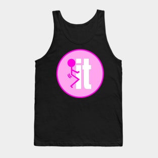 F IT PINK Hard Hat Sticker Tank Top